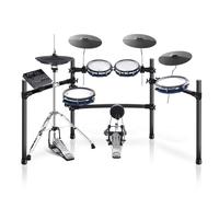 ACE-360 Electric Drum Set with 4 Quite Mesh Electronic Pads, 5" Kick Drum, 12 Kits and 68 Authentic Sounds, USB MIDI, Throne, Sticks, Headphones, 2 Switch pedals for Beginners