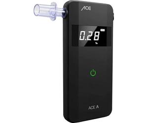 ACE A Alkotester - digital alcohol/promilletester - alcohol tester with electrochemical sensor and 1-button operation