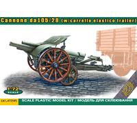 Ace ACE72595 1:72 Italian 105/28 field cannon with trailer