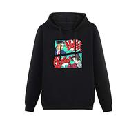 Ace Attorney Hold It Objection Mens Phoenix Wright Edgeworth Capcom Hoodies Long Sleeve Pullover Loose Hoody Sweatershirt Black S