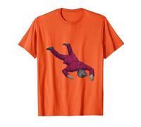 Ace Attorney Investigations Collection Faceplant Edgeworth T-Shirt, Men, Orange, Large