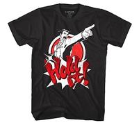 Ace Attorney Phoenix Wright Hold It Men's T Shirt Capcom Game Objection Bubble Black