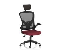 Ace Executive Mesh Chair With Folding Arms Bespoke Colour Seat Ginseng Chilli