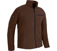 ACE Fleece Jacket - Warm Outdoor Jacket for Men - Men's Jacket without Hood - Zip & Three Pockets - Brown - M