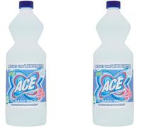 Ace For Whites Laundry Bleach - 1L, Twin Pack - Powerful Stain Remover, Brightens White Clothes, Effective Whitening Solution, Deep Cleaning Formula for Brilliant Whites, 2-Pack