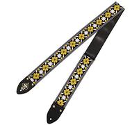 ACE Guitar Strap Vintage Style Yellow and White Flowers Lennon