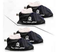 ACE HOCKEY Slide Board Booties for Smooth Gliding (Reusable, Washable) - Compatible with All Fitness/Hockey Slideboards - Slip-Over-Shoe Design - One Size Fits All