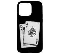 Ace King Blackjack Playing Cards Poker Casino Gambler Case for iPhone 15 Pro Max