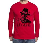 Ace Men's Long Sleeve Ruffy One Monkey Anime Piece Zoro, Farbe2:Rot;Größe2:Small