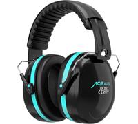 ACE Mute Capsule Ear Protection - Passive Ear Defenders with 32 dB SNR - Perfect for Construction & Industry, turquoise, One Size
