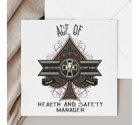Ace Of Health And Safety Manager Vintage Style Greetings Birthday Card for Retirement or Christmas