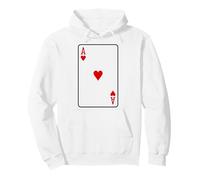 ACE OF HEARTS PLAYING CARD POKER BLACKJACK HALLOWEEN COSTUME Pullover Hoodie