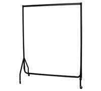 ace of space Garment Clothes Rail Bedroom 4ft Heavy Duty Clothes Display Rail Home Hanging Rack Market Display Black