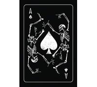 Ace Of Spades: Dancing Death Bones 6X9, Front And Back Cover Graphics, 120 Page Lined Journal Notebook Diary, Soft Cover, Matte Finish