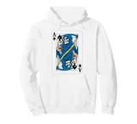Ace of Spades Grim Reaper Death Skeleton Playing Card Design Pullover Hoodie