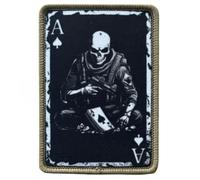 Ace of Spades Skull Operator Patch Funny Tactical Military Badge Morale Patches for Military Equipment, Backpacks, Jackets, Hats etc.