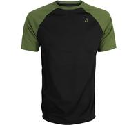 ACE Schakal T-Shirt - Activewear Outdoor T-Shirt for Sports, Running, Cycling, Hiking etc. - Short-Sleeved, Raglan Sleeves - Olive - XXL