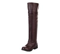 ACE SHOCK Men's Cosplay Boots Knee High Equestrian Riding Tall Boots Costume Shoes