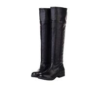 ACE SHOCK Men's Cosplay Boots Knee High Equestrian Riding Tall Boots Costume Shoes