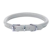 Ace Super Soft Best Rolled Leather Dog Collar White : (Medium : 18"(45 cm) -fits neck sizes from 14"(36 cm) to 16"(42 cm)) Thickness 8 mm.