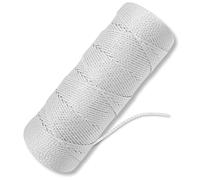 ACE Supply White Mason Line String - #18 Braided Nylon String - 500 Ft Length - Nylon Twine for Gardening