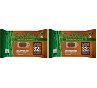 Ace Travel Buddy Large Body Wet Wipes - No Rinse Bath Or Shower Bamboo Wipe - Gym, Travel, Camping, Backpacking, Hiking, Pets, Festival Essentials/Accessories, 32 Wipes(8"X12"/20X30CM) (Pack of 2)