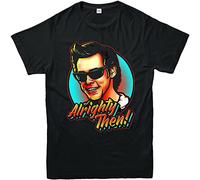 Ace Ventura Alrighty Then! Men T Shirt Jim Carrey American Actor Sunset Funny Tops Black