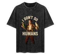 Ace Ventura Pet Detective I Don't Do Humans Jim Carrey Parrots Mens T-Shirt Black Unisex Top Tee M