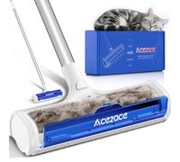 ACE2ACE Carpet Roller for Pet Hair, Carpet Pet Hair Removal Tool, Reusable Large Lint Rollers, 1.5M Long Handle No Bending No Kneeling, Cat Dog Hair Remover for Carpet, Rugs, Mats, Couches, Black