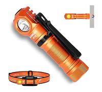 ACEBEAM H16 650 High Lumens Rechargeable Led Head Torch, 90 Degree EDC AA Right Angle Torch with Magnetic Base, Pocket Mini Torch with Clip, 519A 90+ High CRI Led Head Torch for Camping, Work