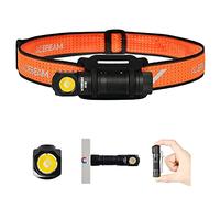 ACEBEAM H16 650 High Lumens Rechargeable Led Head Torch, EDC AA Right Angle Torch, Pocket Mini Small Torch with Clip, 519A 90+ High CRI Led Head Torch with Headband kit(Neutral White 5000K)