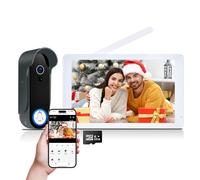 ACEBELL Wireless Smart Video Doorbell Intercom System, WiFi Video Doorbell Camera with 8" Touch Screen Monitor, Video Door Phone with Motion Detection, Night Vision, No Subscription, APP Control