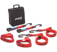ACEBIKES Cam Buckle Pro Tensioning Strap Set, black-red