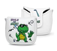 Acebirdie Golf Club Head Covers - Dinosaur Pattern, Magnetic Closure, Fits Most Mallet Putters, Taylormade, Odyssey, Titleist, Ping, Callaway