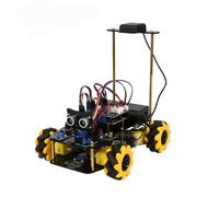 ACEBOTT Explorer Series QD001, Smart Robot Car Kit, ESP32, Multi-Mode Control with Line Tracking and Obstacle Avoidance, 4 Wheels (QD009 GPS Expansion)