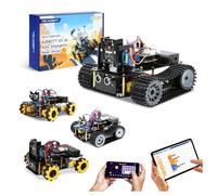 ACEBOTT Robotics for Kids Ages 12-16, 4 in 1 Smart Robot Kit with 3MP Camera + Tank Car, STEM Toys Coding Kit Compatible with Arduino & Scratch, App & Remote Control, for Kids & Teens