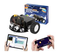 ACEBOTT Robotics for Kids Ages 8-12 12-16, Smart Robot Car Kit Compatible with BBC Micro:bit V2,STEM Toys Coding Robot Kit Compatible with LEGO,Gift for Kids and Teens(Included Micro:Bit)