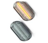 ACEBSBGGAP For C-Max For Fiesta For Focus Led Dynamic Side Marker Turn Signal Light Sequential Blinker 2PCS Turn Signal Lamp(Crystal white)