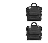 ACEBSBGGAP Storage Saddle Bag Motorcycle Double Side Bag 20L Motor Quick Release Saddle Waterproof Inner Travel Pannier Tail Luggage 2Pcs(20LBlack-2pcs)