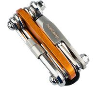AceCamp All-in-One Bike Tool, Multitool, Minitool, Multifunctional Tool for Bicycle Repair, 14-in-1 Set, Orange, Silver, 2565