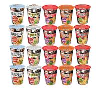 Acecook Ippin Instant Ramen Cup Assorted 5 Flavours (20 Cups) - Japanese Style Cup Noodles, Rich Broth Variety Pack, Quick & Convenient Hot Meal