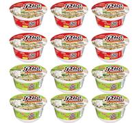 Acecook Oh! Ricey Instant Pho Rice Noodles, 12 Bowls x 71g, Japanese Quality, Authentic Vietnamese Pho, Convenient Instant Meal (Chicken + Beef)