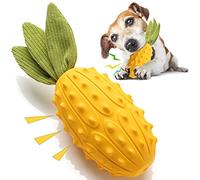 Acecy Dog Toy, Chew Toy, Squeaky, Rubber Horned Melon, Medium & Large, Uniscented