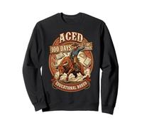 Aced 100 Days of this Educational Rodeo Cowboy Sweatshirt