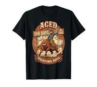 Aced 100 Days of This Educational Rodeo Cowboy T-Shirt