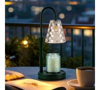 ACED Candle Warmer Lamp with Timer Dimmable, Wax Melt Warmer, Dark Green