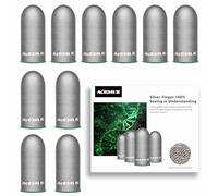 ACEDAYS Gaming Finger Covers, 100% Visible Silver Fiber, Just Right Print Breathable Sweatproof Upgrade Gaming Gloves for PUBG Mobile/Knives Out/Call of Duty Mobile (10 Pack), L