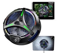 ACEDAYS Magnetic Cooler for iPad,Tablet Cooler for ipad/Surface pro/Samsung Tab,Universal Radiator with Temperature Display for Mobile Gaming,Tiktok Live Streaming (Green Mech)