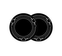 ACEDAYS Magnetic Suction Sheet for iPad Cooler,2 pcs 3.55inch Thermally Conductive Steel Plate with Strong Adhesive,Compatible for Magnetic iPad Cooler/Steam Deck Cooler