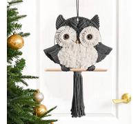 ACEDSGN Boho Macrame Wall Hanging Owl Large Dream Catcher 30X66CM Handwoven Tapestry Bird Nursery Home Wall Decor for Bedroom Livingroom Office -Grey